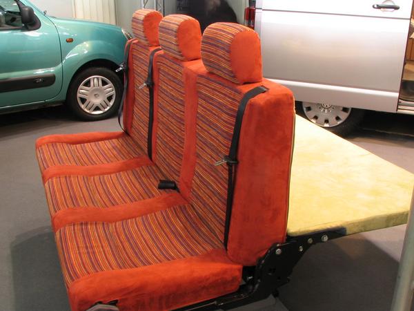 This new generation of a bench was sighted first in Renault Trafic camper.