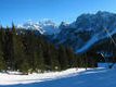 Austria skiing area Dachstein West:  mountain panorama
Before an impressive mountain panorama it goes down to the valley station of the Zwieselalm chairlift 2.