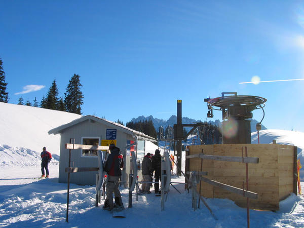 Österreich: Skigebiet: Dachstein West:  Falmberglift
Auf dem Weg von Russbach nach Annaberg hinüber geht es weiter zum Falmberglift Schlepplift