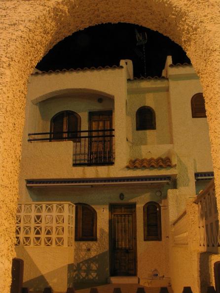 Night photo house in La Manga
This house lies directly with the four-lane main street of La Maga and shows old Spanish architectural style.