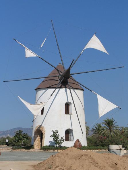 Don Quichotte wind mill
Typical wind mill in the south of Spain. Very similarly could have looked the wind mills Don Quichotte from la Mancha once fought.