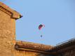 Paraglider over the roofs of San Marino