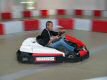 Kart drifts electrically on the racetrack