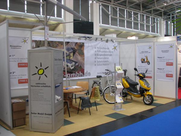 Solar mobility
The ''Solar Mobil'' limited shows on their booth clearly the connection between solar electric power and mobility. Drive 10000 km a year an electric scooter.